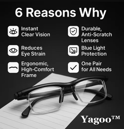 【ADJUSTABLE FOCUS GLASSES】See Every Moment Clearly