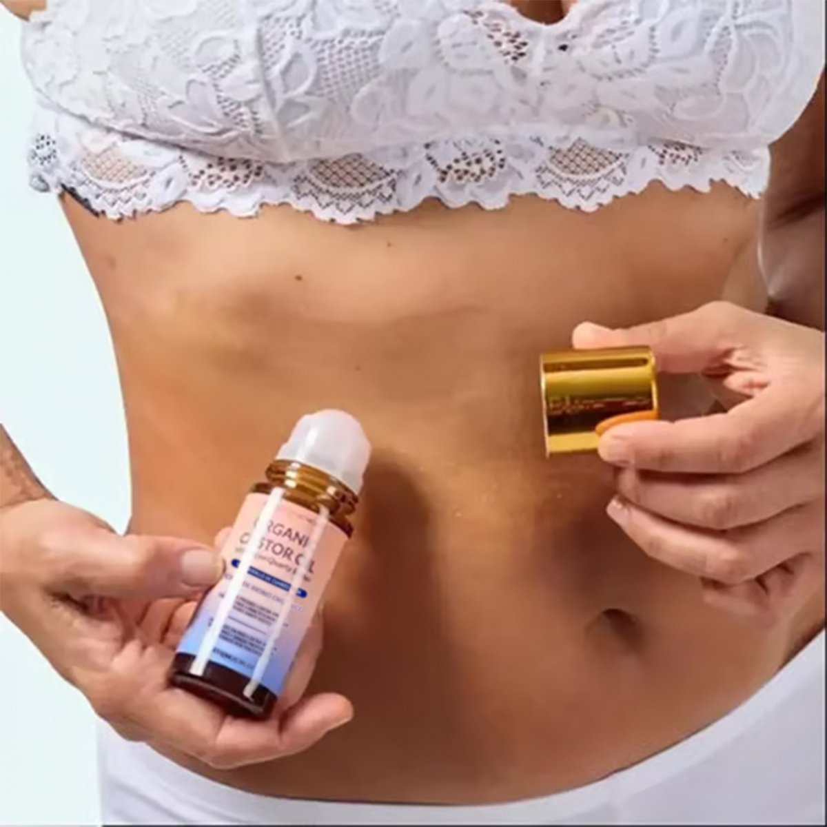 đ#1 Best Seller â°Organic Golden Castor Oil Roll-On with Rose Quartz