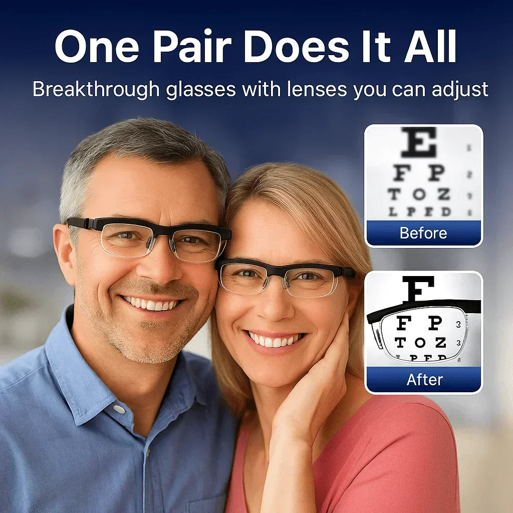 【ADJUSTABLE FOCUS GLASSES】See Every Moment Clearly
