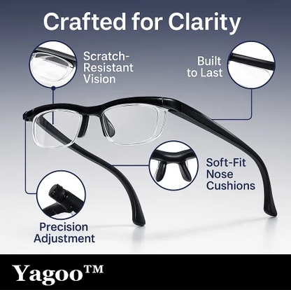 【ADJUSTABLE FOCUS GLASSES】See Every Moment Clearly