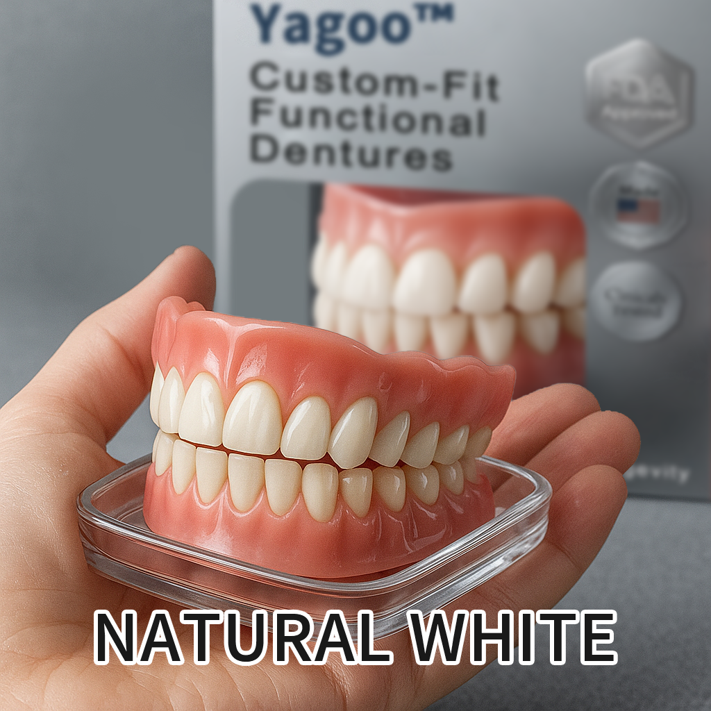 🔥Yagoo™ AdaptableFit Custom-Fit Functional Dentures – Clinically backed comfort-fit dentures | Made in the USA | FDA-Certified🦷