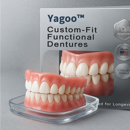 🔥Yagoo™ AdaptableFit Custom-Fit Functional Dentures – Clinically backed comfort-fit dentures | Made in the USA | FDA-Certified🦷