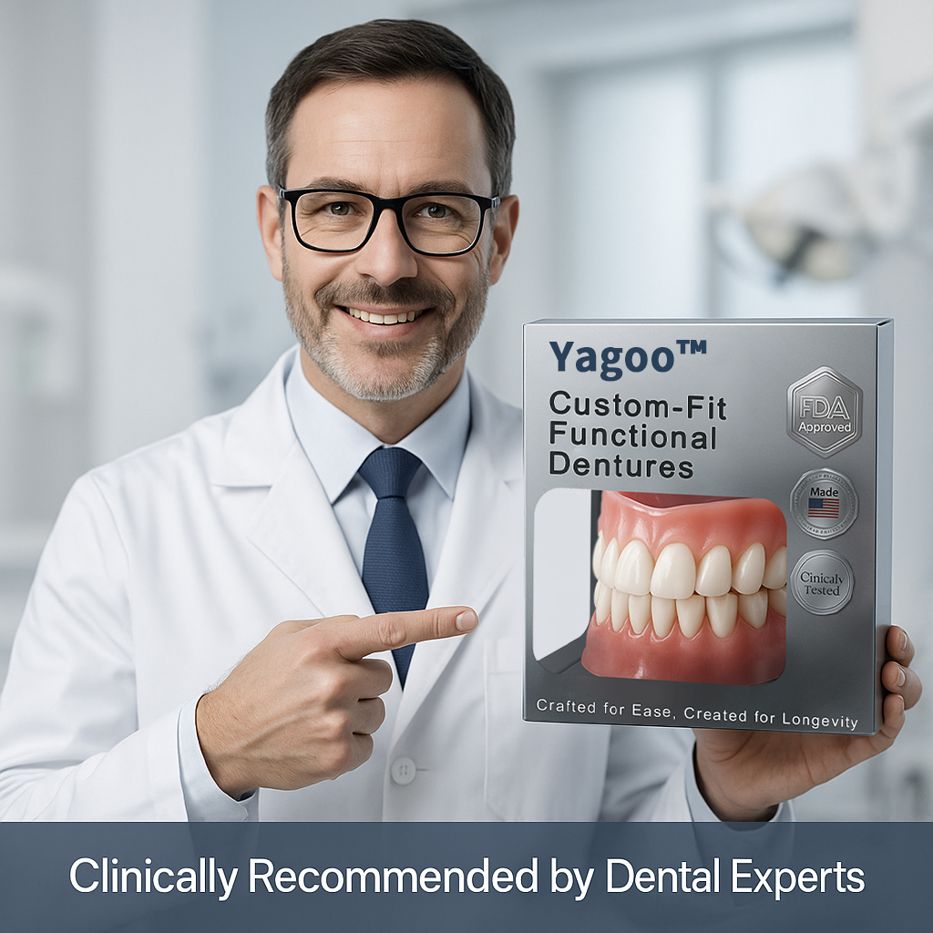 🔥Yagoo™ AdaptableFit Custom-Fit Functional Dentures – Clinically backed comfort-fit dentures | Made in the USA | FDA-Certified🦷