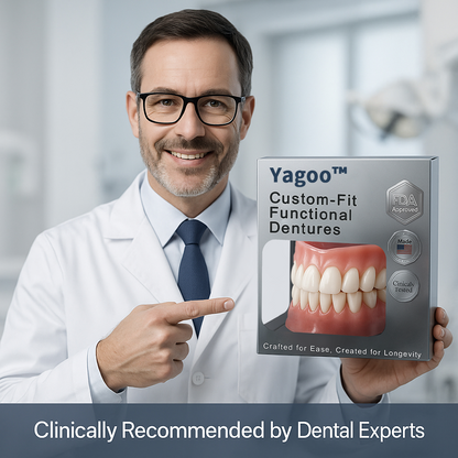 🔥Yagoo™ AdaptableFit Custom-Fit Functional Dentures – Clinically backed comfort-fit dentures | Made in the USA | FDA-Certified🦷