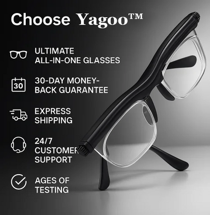 【ADJUSTABLE FOCUS GLASSES】See Every Moment Clearly